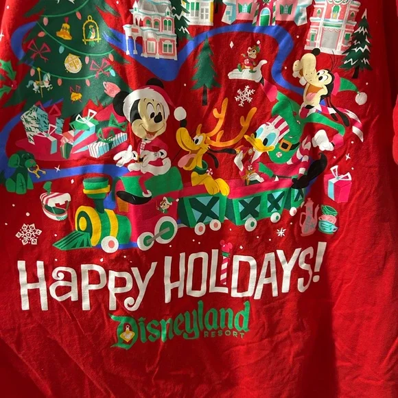 Disneyland Red Holiday Graphic Tee - Picture 3 of 5